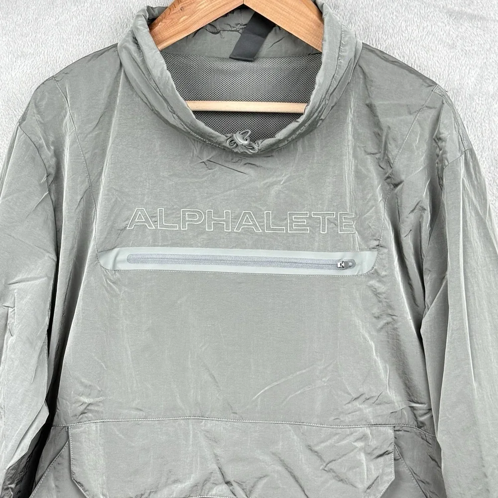 Alphalete Performance Endure Pullover Jacket Mens XL‎ Gray Athleisure Gorpcore
